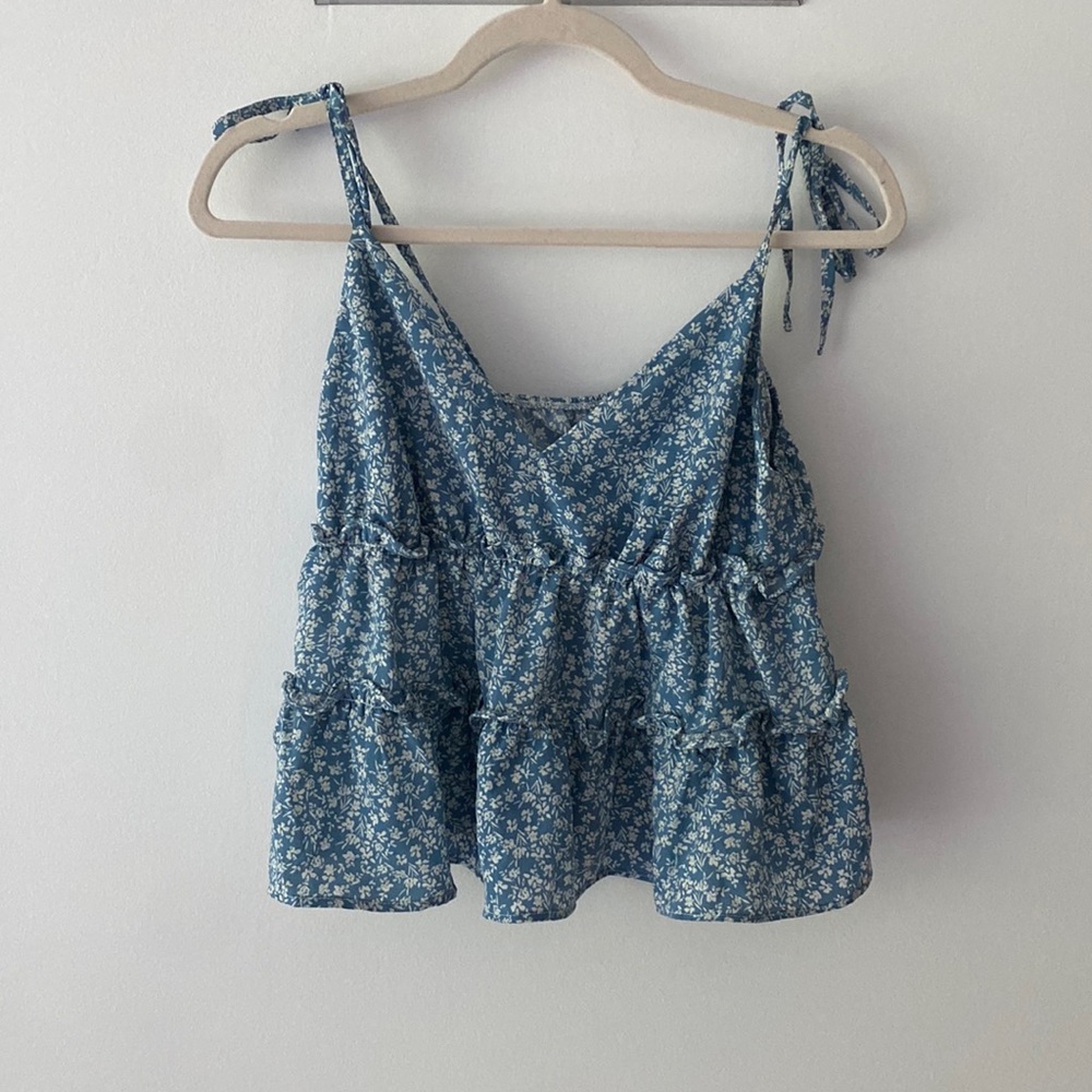 Shein blue tank top